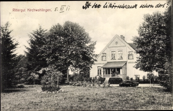 Postcard Kirchwahlingen Böhme in Lower Saxony, manor