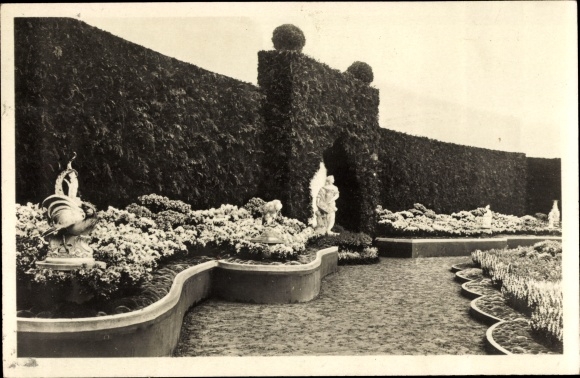 PC Dresden, anniversary horticultural exhibition 1926, from the first flower show, flower beds