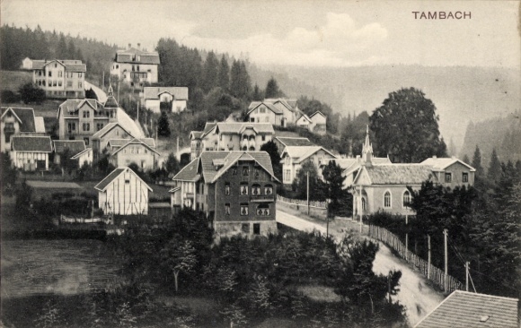 Postcard Tambach Dietharz Thuringian Forest, general view