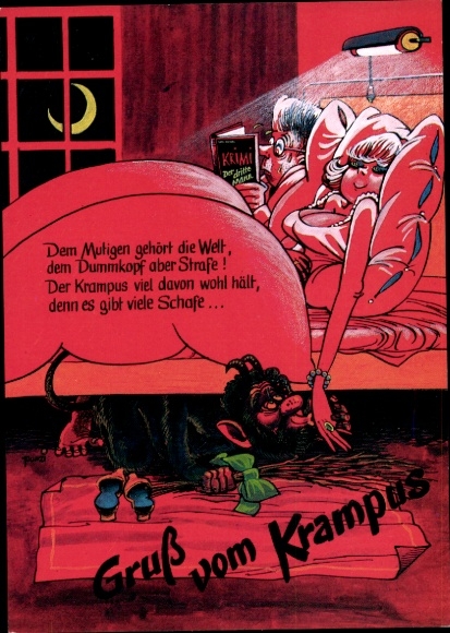 KP Krampus pod łóżkiem kobiety, Odważny rządzi światem