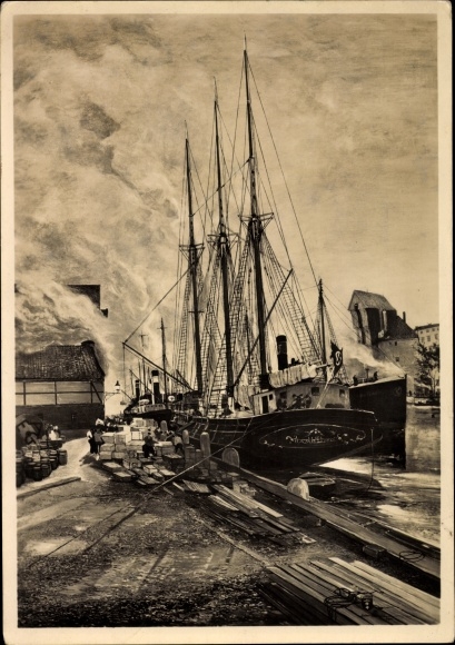 Artist PC Oeststreicher, Oscar, Port of Danzig, HDK 418