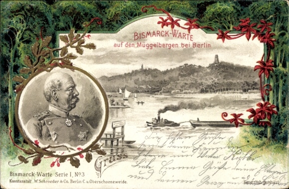 Chromo-Litho Berlin Köpenick, Bismarckwarte, Müggelberge