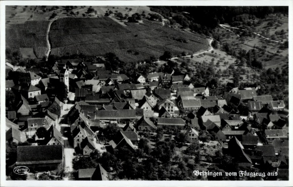 Postcard Britzingen Müllheim in Baden Black Forest, aerial photograph