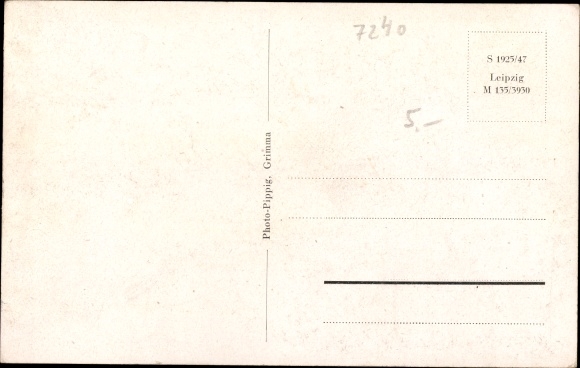 Postcard Grimma in Saxony, district office, weir
