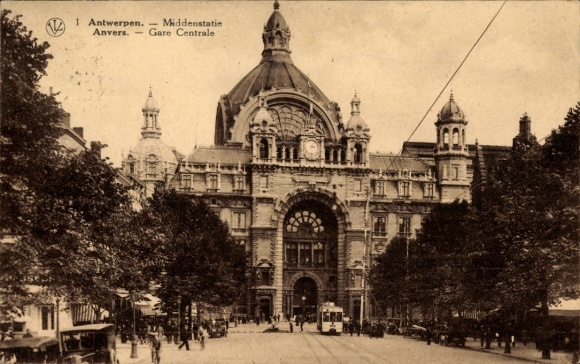 Ak Antwerpen Vlaanderen, Centraal Station