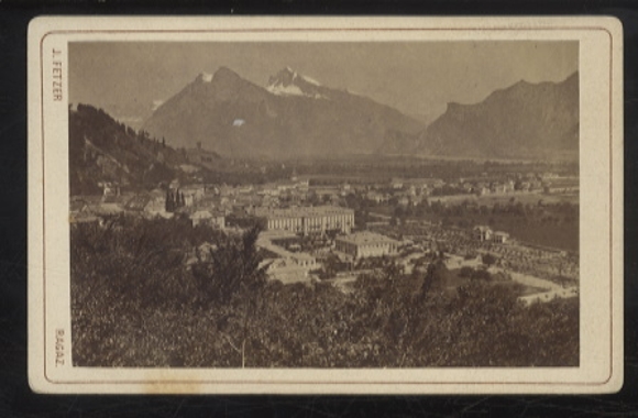 CdV Szwajcaria, widok na Ragaz