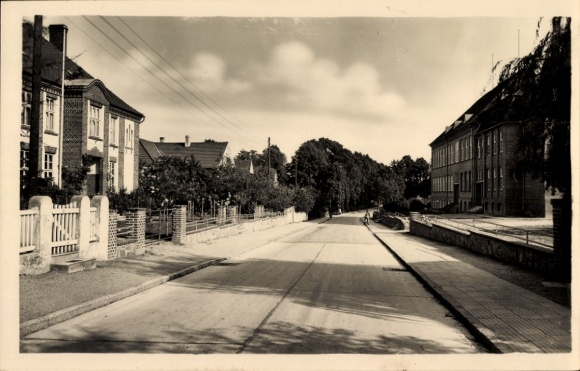 Postcard Oldenburg in Holstein, Schulstraße
