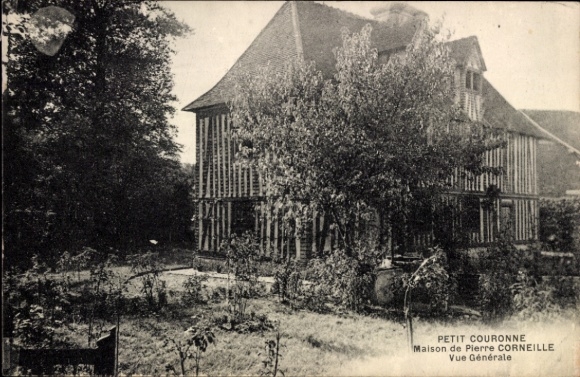Ak Petit Couronne Seine Maritime, Haus von Pierre Corneille,  allgemeine Ansicht