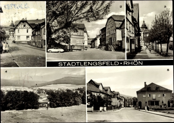 PC Stadtlengsfeld in the Rhön Thuringia, market, Markstrasse, partial view, Eisenacher Strasse