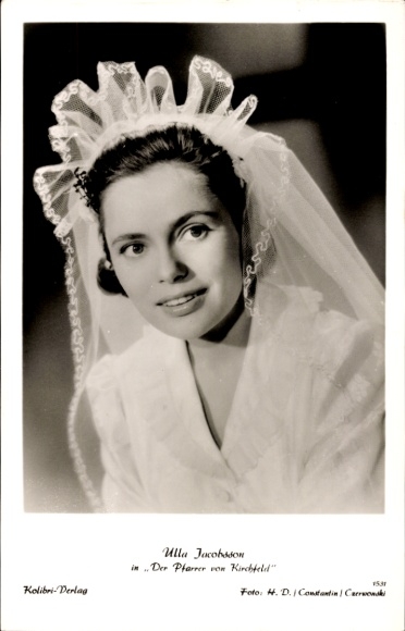 Ak Schauspielerin Ulla Jacobsson, Portrait, Der Pfarrer von Kirchfeld