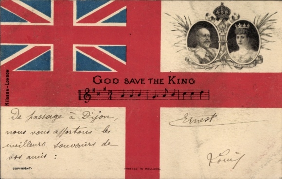 liedje Ak God red de koning, koning Edward VII, Alexandra van Denemarken