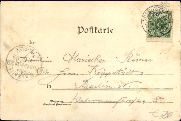 Chromo-Litho Belgern Schildau in Nordsachsen, total view, export brewery, Roland column