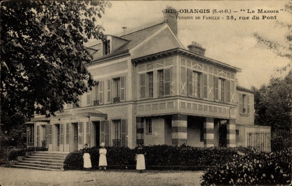 CPA Ris Orangis Essonne, Le Manoir, Pension de Famille