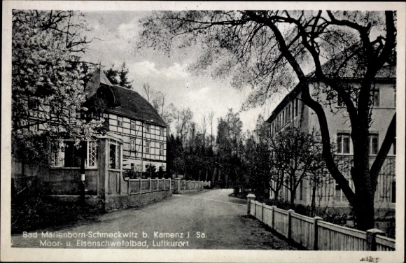 Ak Kamenz in Sachsen, Bad Marienborn-Schmeckwitz, Moor- und Eisenschwefelbad, Luftkurort