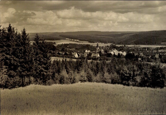 Ak Adorf im Vogtland, Teilansicht vom Ort, Umgebung