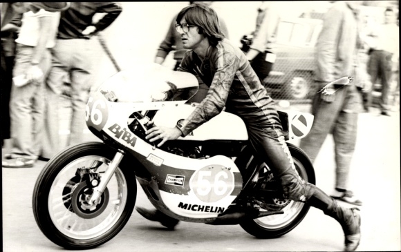 Photo motor racing, motorcycle racer, Palomo, motorcycle
