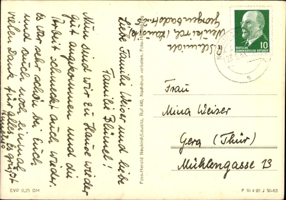 Postcard Neukirch in der Lausitz, panorama, town view