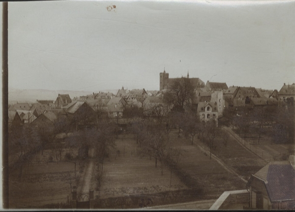 Oryginalne zdjęcie Münstermaifeld, powiat Mayen-Koblenz, widok ogólny, około 1900 r.