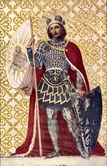 Postcard Czech Red Cross, Venceslav