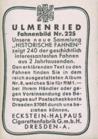 Collection picture Ulmenried flag pictures No. 225, banner of the Order of St. John