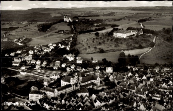 Ak Ellingen in Mittelfranken Bayern, Landschaftsaufnahme,  Gebäude, ländliche Umgebung