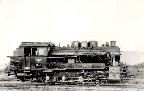 Foto Ak Deutsche Eisenbahn, Lokomotive Nr. 92431
