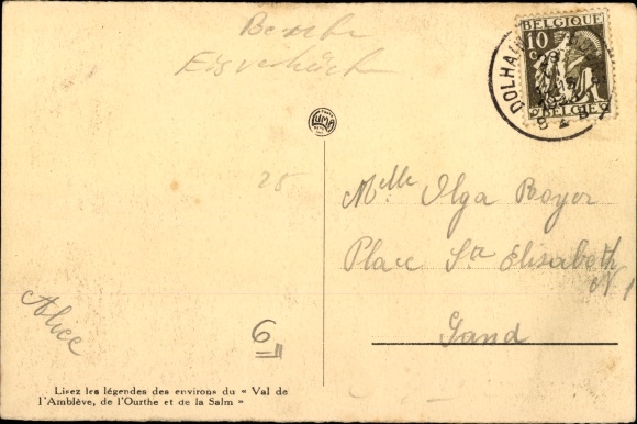 Postcard Banneux Liège Lüttich Wallonien, Blessed Virgin of the Poor, Pilger