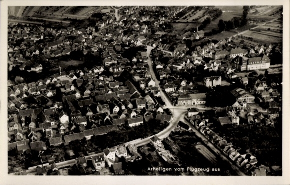 Postcard Arheilgen Darmstadt in Hesse, aerial photograph of the city