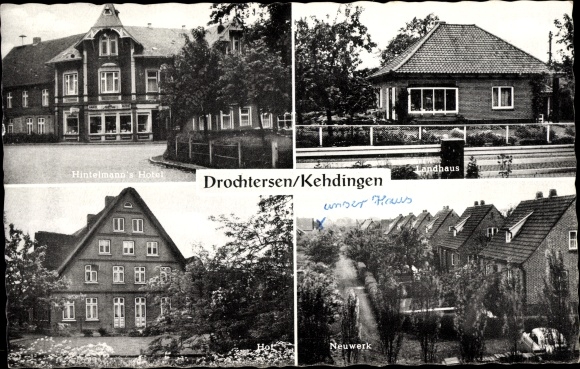 Postcard Kehdingen Drochtersen in the district of Stade, Neuwerk, Hof, Landhaus, Hotel