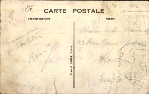 Postcard Veulettes sur Mer Seine Maritime, Falaise