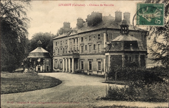 Ak Livarot Calvados, Château de Neuville