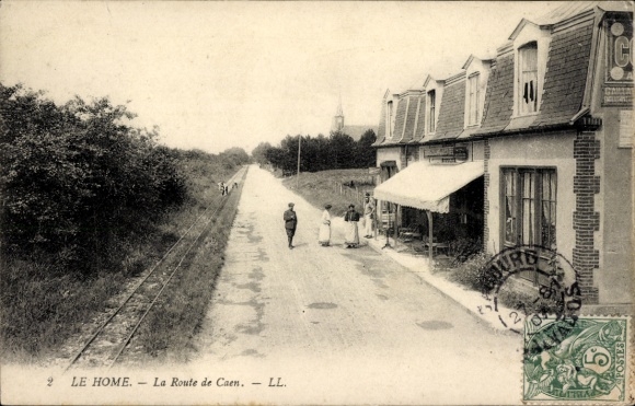 Ak Le Home Varaville Calvados, La Route de Caen