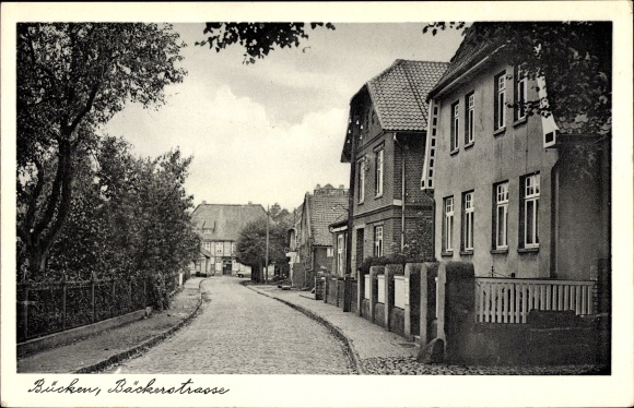 Postcard Bücken in Lower Saxony, Bäckerstrasse