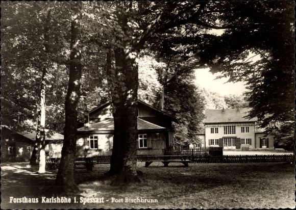 Ak Bischbrunn im Spessart, Forsthaus Karlshöhe