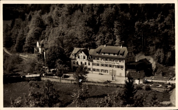 Ak Doos Waischenfeld in der Fränkischen Schweiz Bayern, Gasthaus Heinlein, Schwimmbad, schöne ...