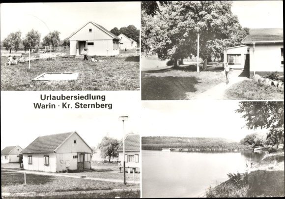 Postcard Warin in Mecklenburg, vacation settlement