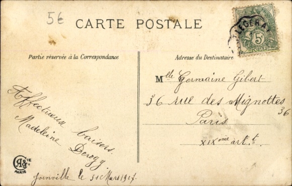 Postcard Happy April 1st, Pisces, Forget-me-nots