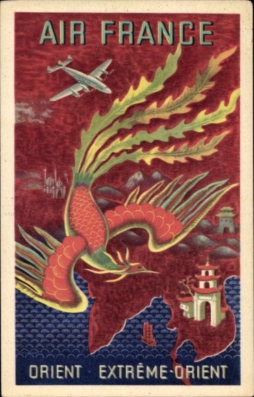 KP artystyczna Air France, Orient, Extreme Orient, Phoenix, francuski samolot pasażerski