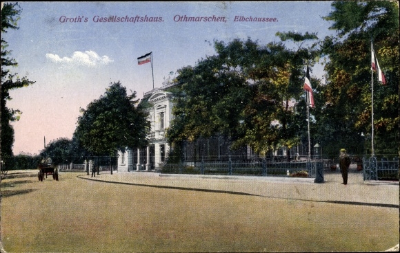 Postcard Hamburg Altona Othmarschen, Elbchaussee, Groths Gesellschaftshaus