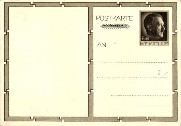 Postal stationery Postcard Führer and Reich Chancellor Adolf Hitler, well-wishers, BDM