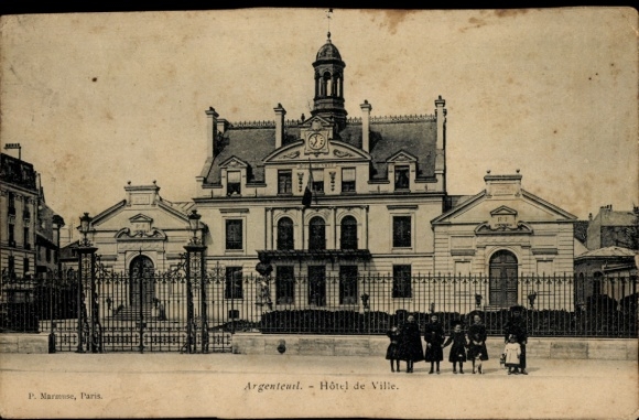Ak Argenteuil Val d'Oise, Hôtel de Ville, Architektur,  