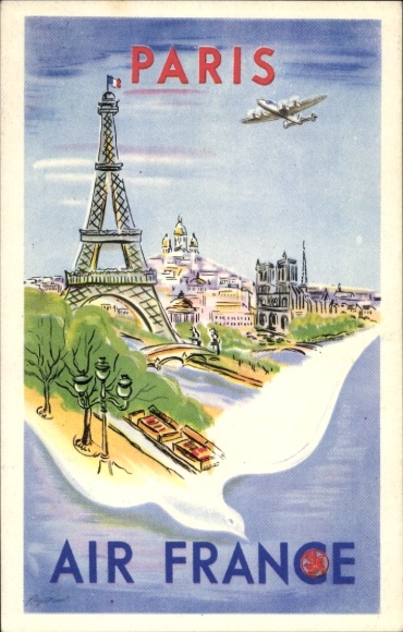 KP artystyczna Air France, Paryż, reklama