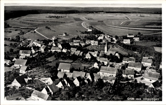 Ak Döggingen Bräunlingen in Baden Württemberg, luchtfoto