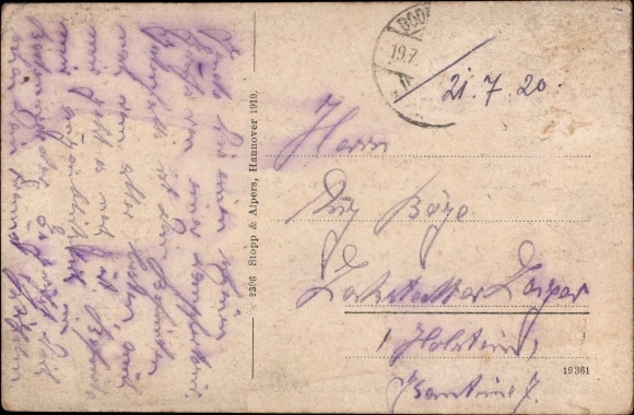 Postcard Kemnade Bodenwerder on the Weser, overall view, economy Wilh. Meyer