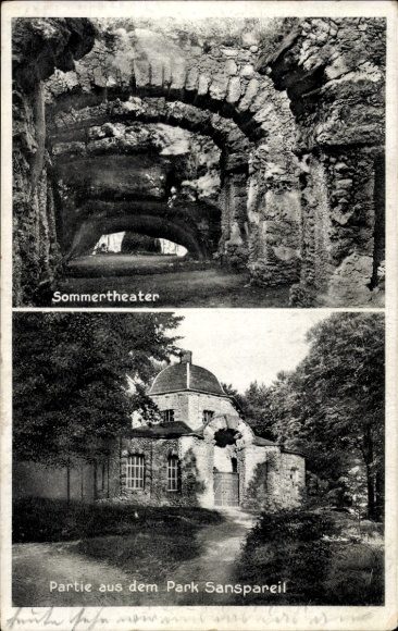 Ak Wonsees in Oberfranken, Park Sanspareil, Sommertheater