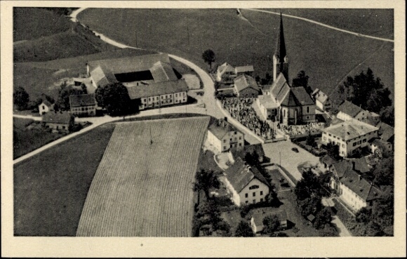 Ak Oberneukirchen in Oberbayerrn, Fliegeraufnahme