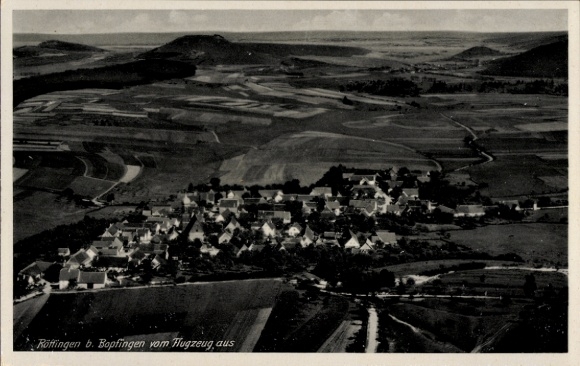 Postcard Röttingen an der Tauber Lower Franconia, aerial photograph
