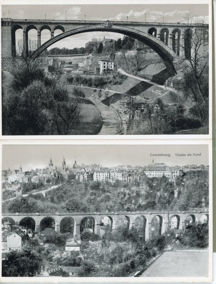 10 old PCs Luxembourg Luxembourg Belgium, together in the matching booklet, various views