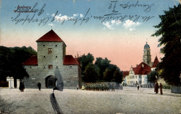 Ak Amberg in der Oberpfalz Bayern, Wingershofer Tor