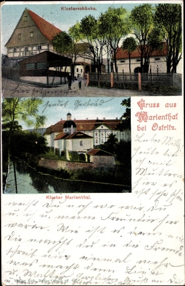 Ak Marienthal Ostritz in Sachsen, Kloster, Klosterschänke